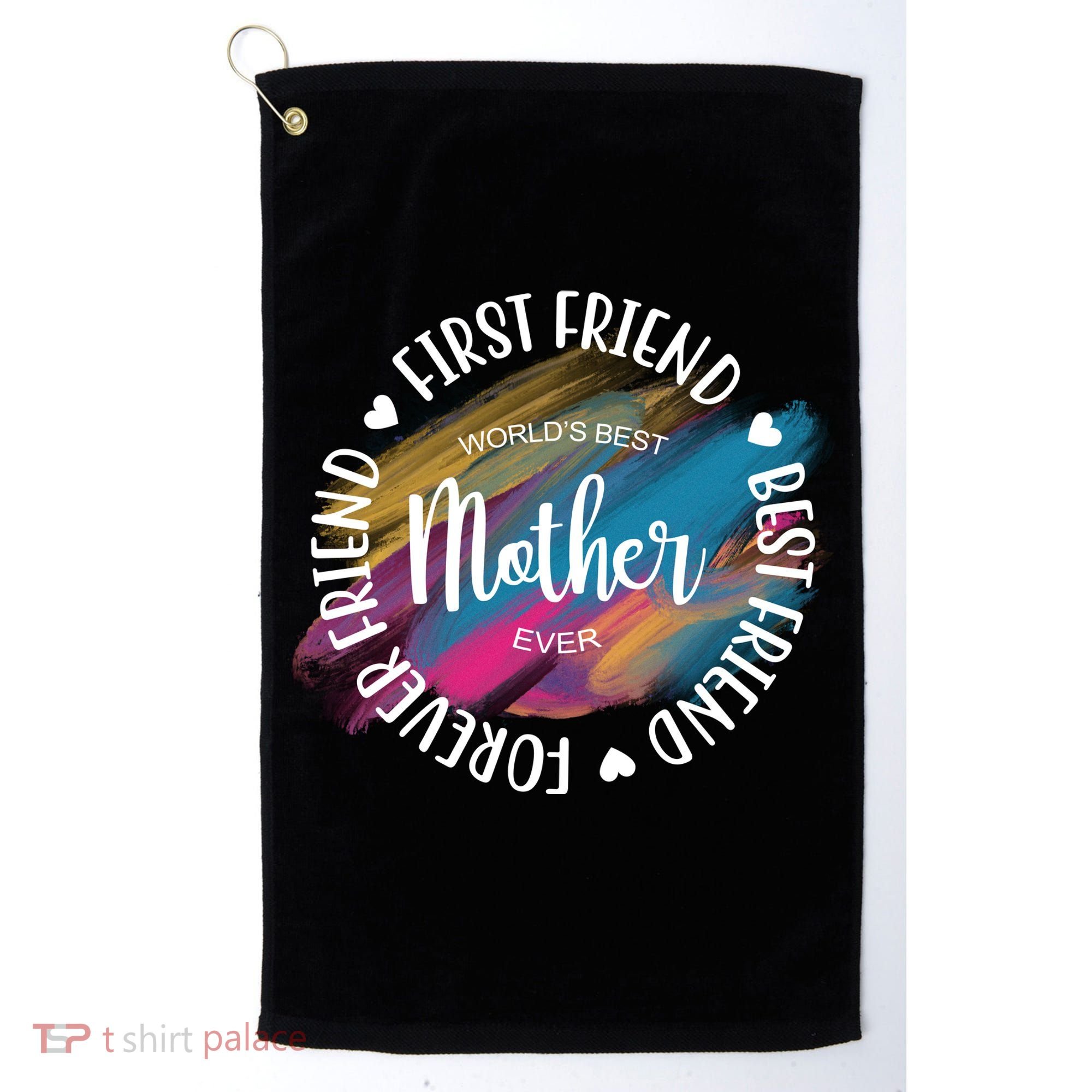 Worlds Best Mother Ever Cute Mother's Day Gift Golf Towel