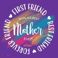 Worlds Best Mother Ever Cute Mother's Day Gift Button thumb 1