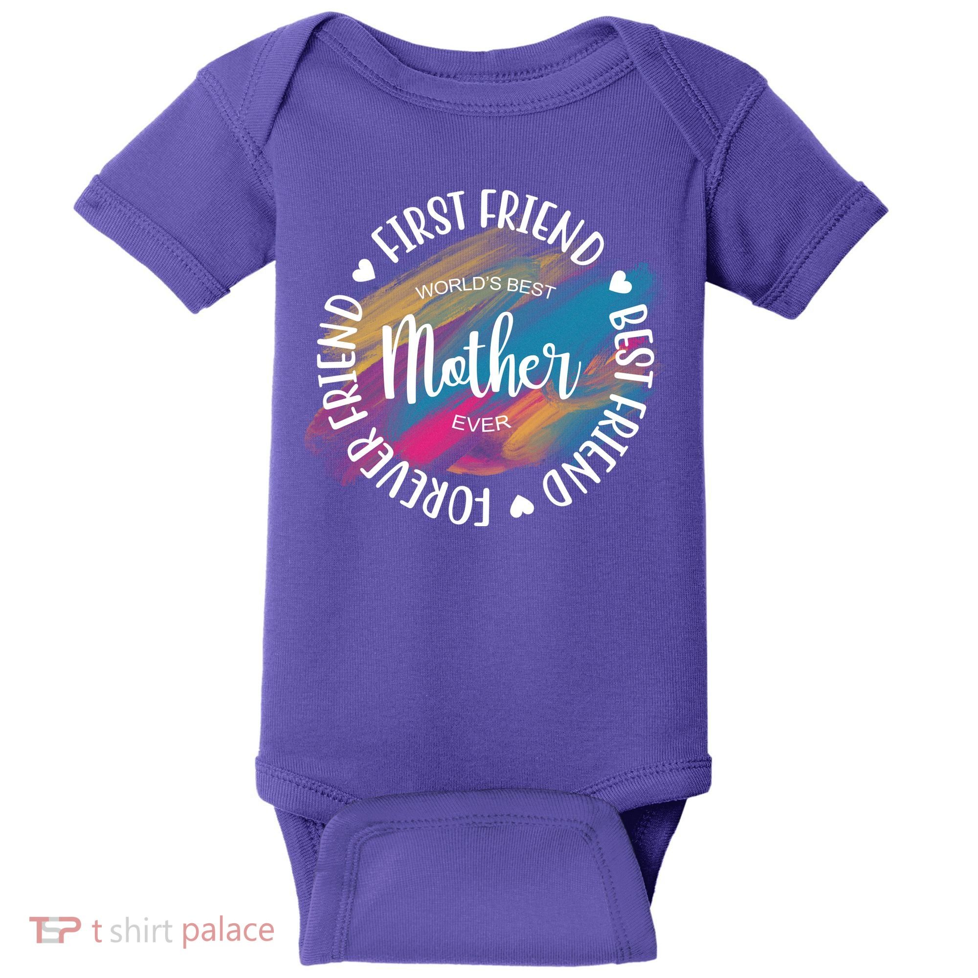 Worlds Best Mother Ever Cute Mother's Day Gift Baby Bodysuit