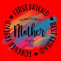 Worlds Best Mother Ever Cute Mother's Day Gift Santa Hat thumb 1