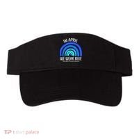 Wear Blue Messy Bun Child Abuse Prevention Awareness Visor thumb 0