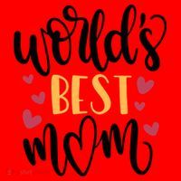 World's Best Mom Love Gift Santa Hat thumb 1