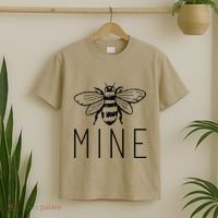 Women's BEE MINE Bumblebee Cute Retro Valentine's Day Funny T-Shirt thumb 2