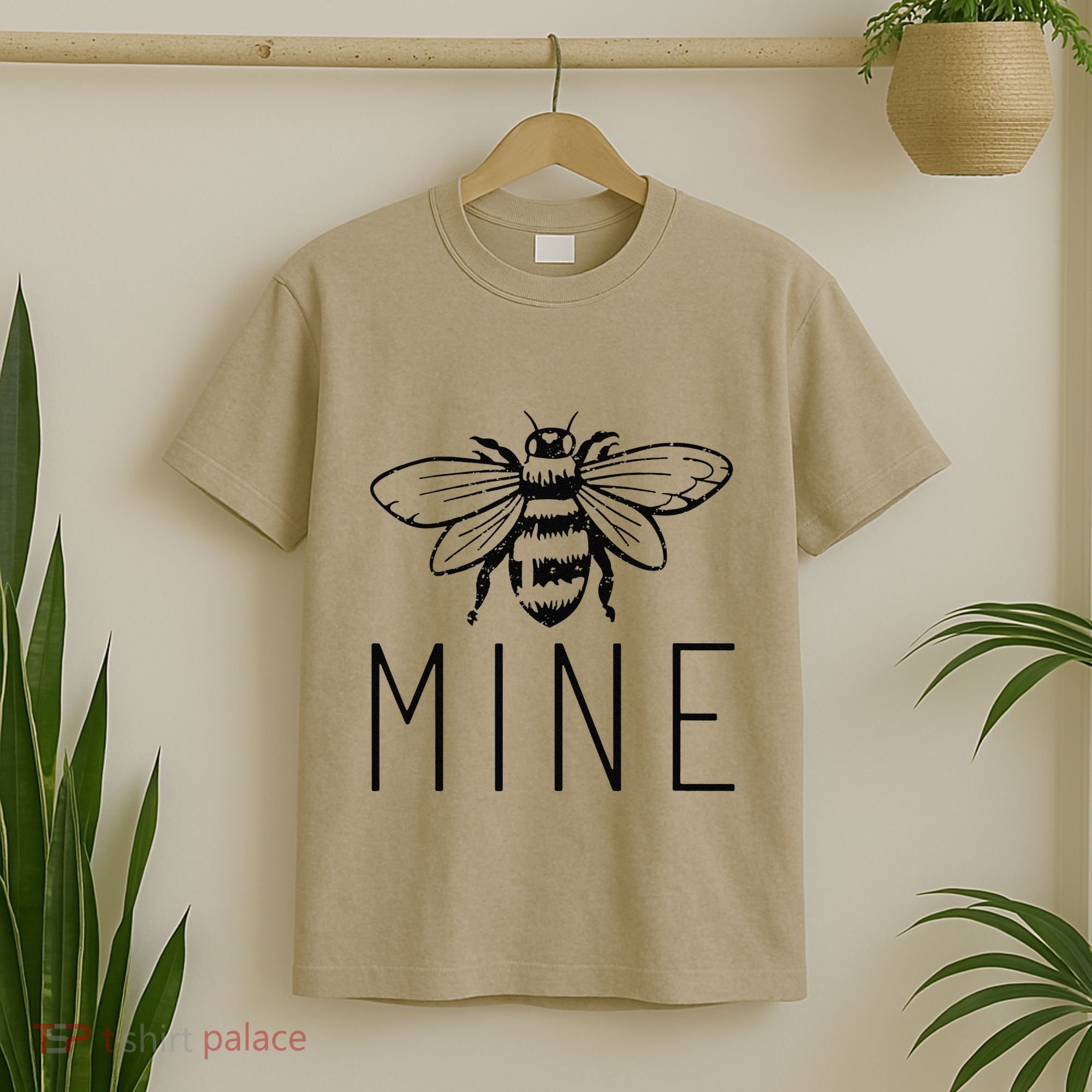 Women's BEE MINE Bumblebee Cute Retro Valentine's Day Funny T-Shirt