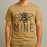 Women's BEE MINE Bumblebee Cute Retro Valentine's Day Funny T-Shirt thumb 3