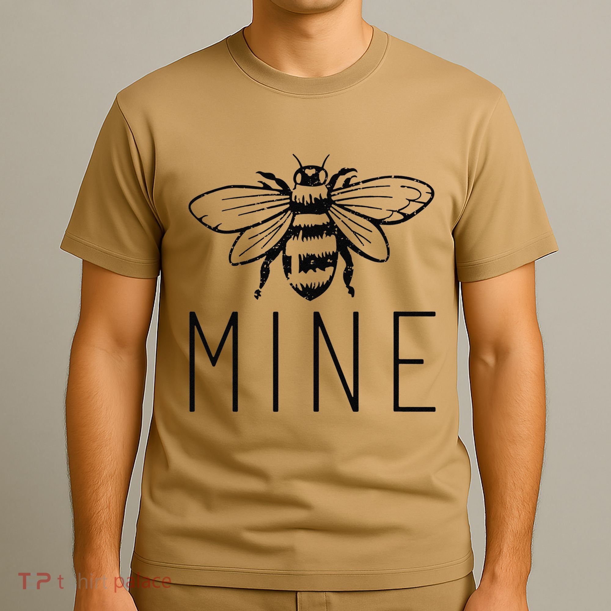 Women's BEE MINE Bumblebee Cute Retro Valentine's Day Funny T-Shirt