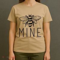Women's BEE MINE Bumblebee Cute Retro Valentine's Day Funny T-Shirt thumb 4