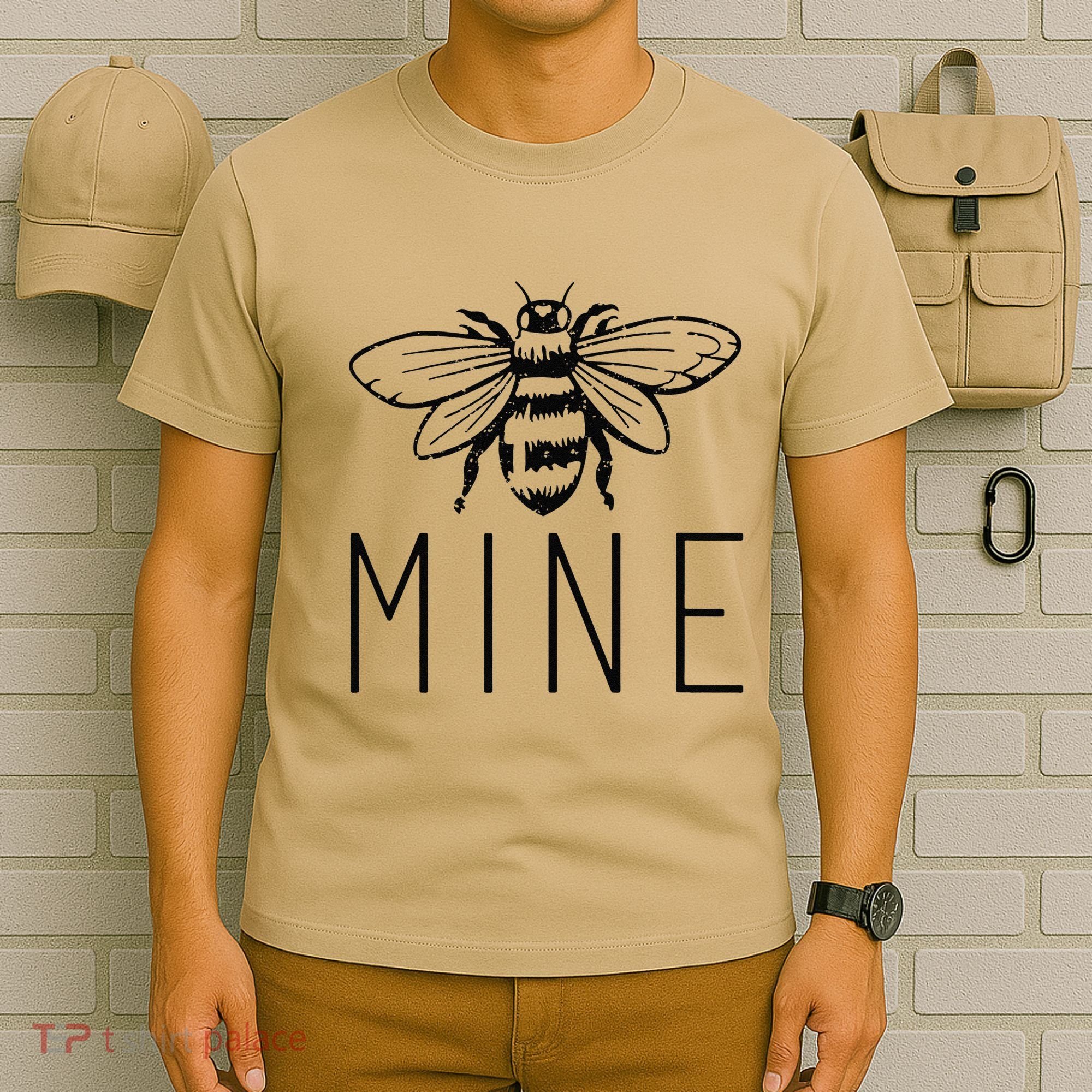 Women's BEE MINE Bumblebee Cute Retro Valentine's Day Funny T-Shirt
