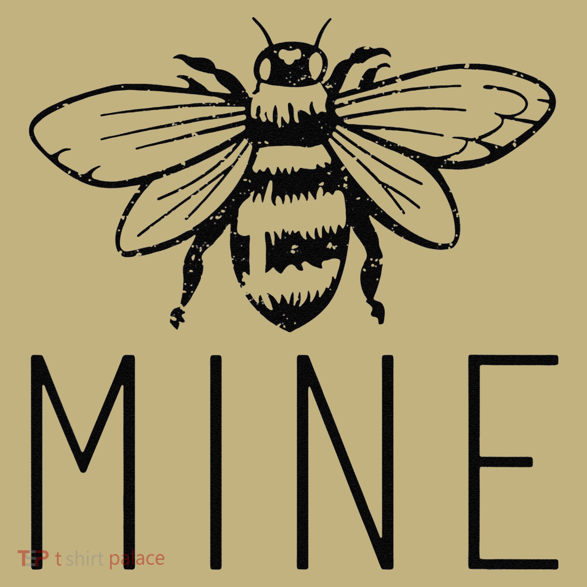 Women's BEE MINE Bumblebee Cute Retro Valentine's Day Funny T-Shirt
