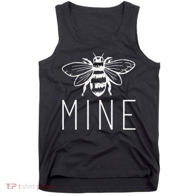 Women's BEE MINE Bumblebee Cute Retro Valentine's Day Tank Top