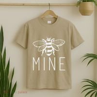 Women's BEE MINE Bumblebee Cute Retro Valentine's Day T-Shirt thumb 2