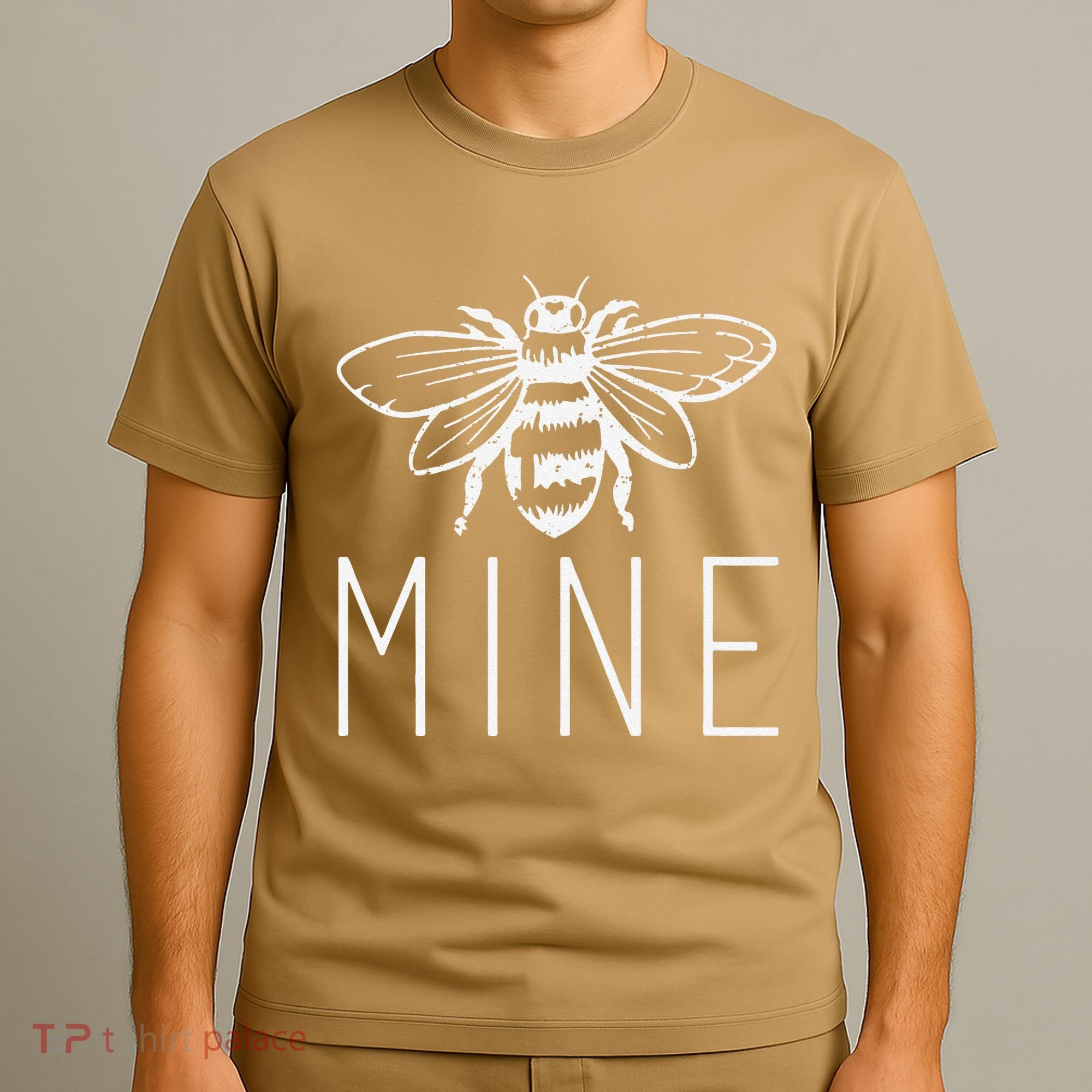 Women's BEE MINE Bumblebee Cute Retro Valentine's Day T-Shirt