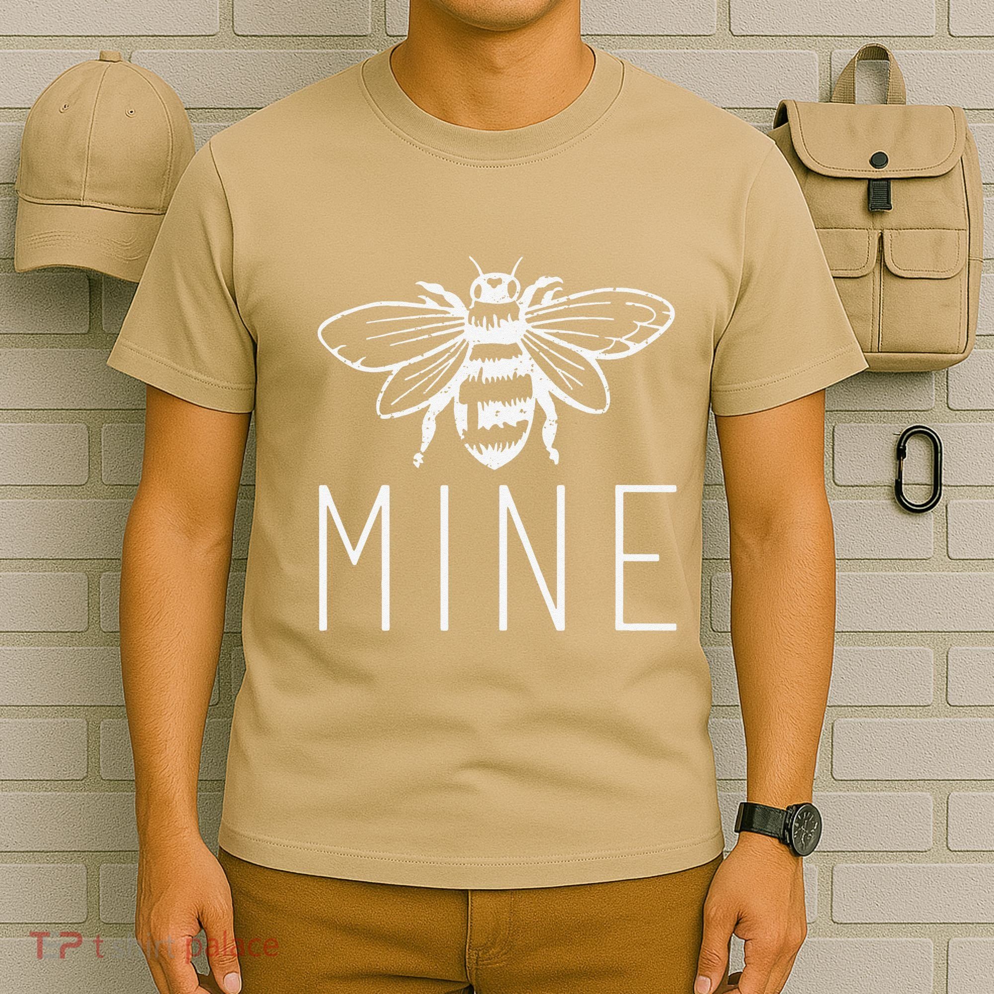 Women's BEE MINE Bumblebee Cute Retro Valentine's Day T-Shirt