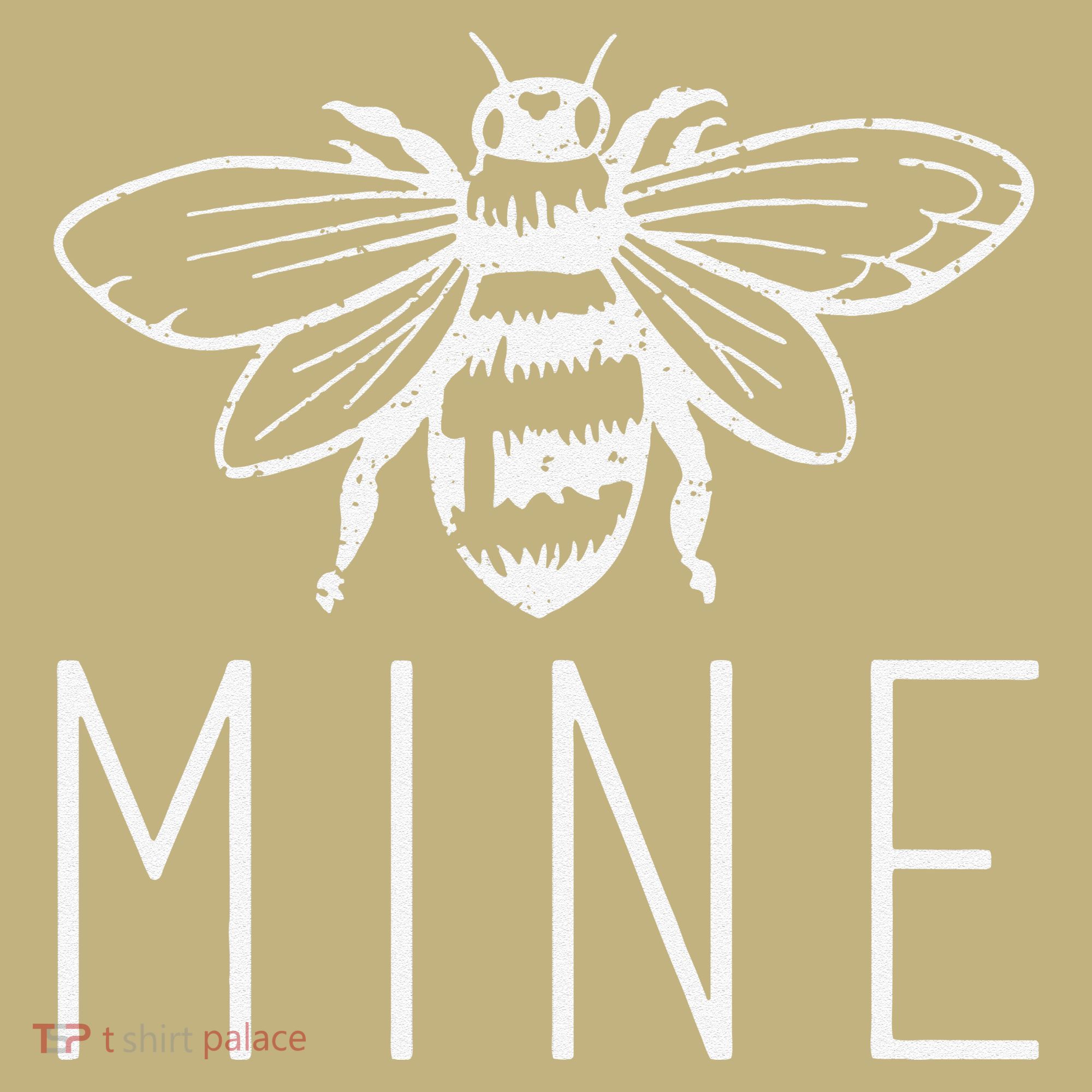 Women's BEE MINE Bumblebee Cute Retro Valentine's Day T-Shirt