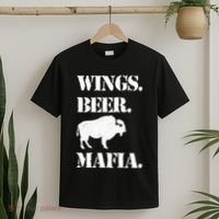 Wings Beer Mafia Buffalo Ny Buffalo Football T-Shirt thumb 2