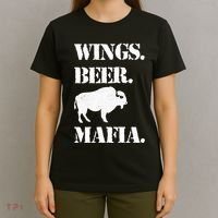 Wings Beer Mafia Buffalo Ny Buffalo Football T-Shirt thumb 4