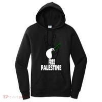 West Bank Middle East Peace Dove Olive Branch Free Palestine Gift Women's Hoodie thumb 0