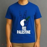 West Bank Middle East Peace Dove Olive Branch Free Palestine Gift T-Shirt thumb 3