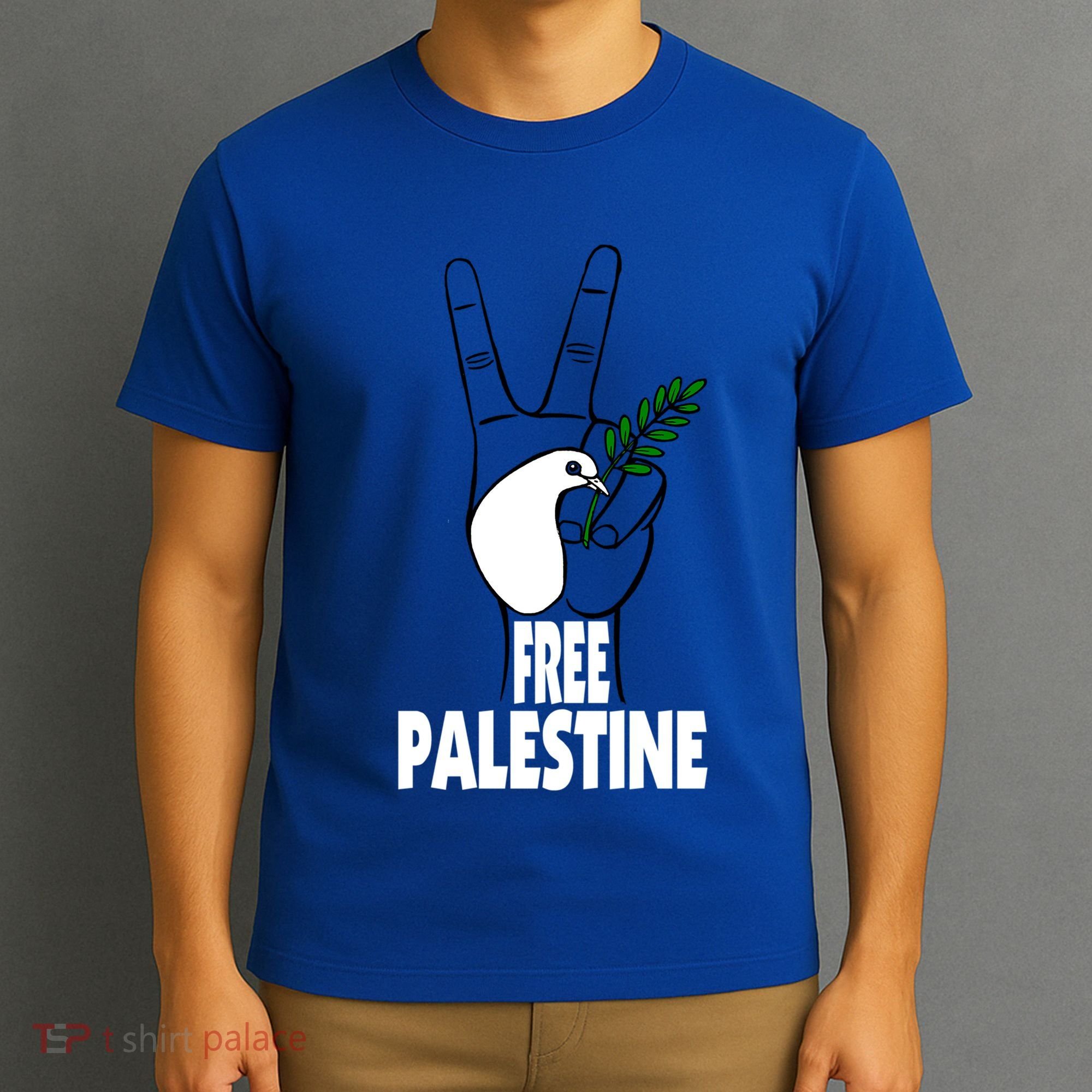 West Bank Middle East Peace Dove Olive Branch Free Palestine Gift T-Shirt
