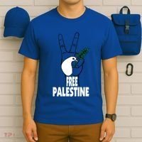 West Bank Middle East Peace Dove Olive Branch Free Palestine Gift T-Shirt thumb 6