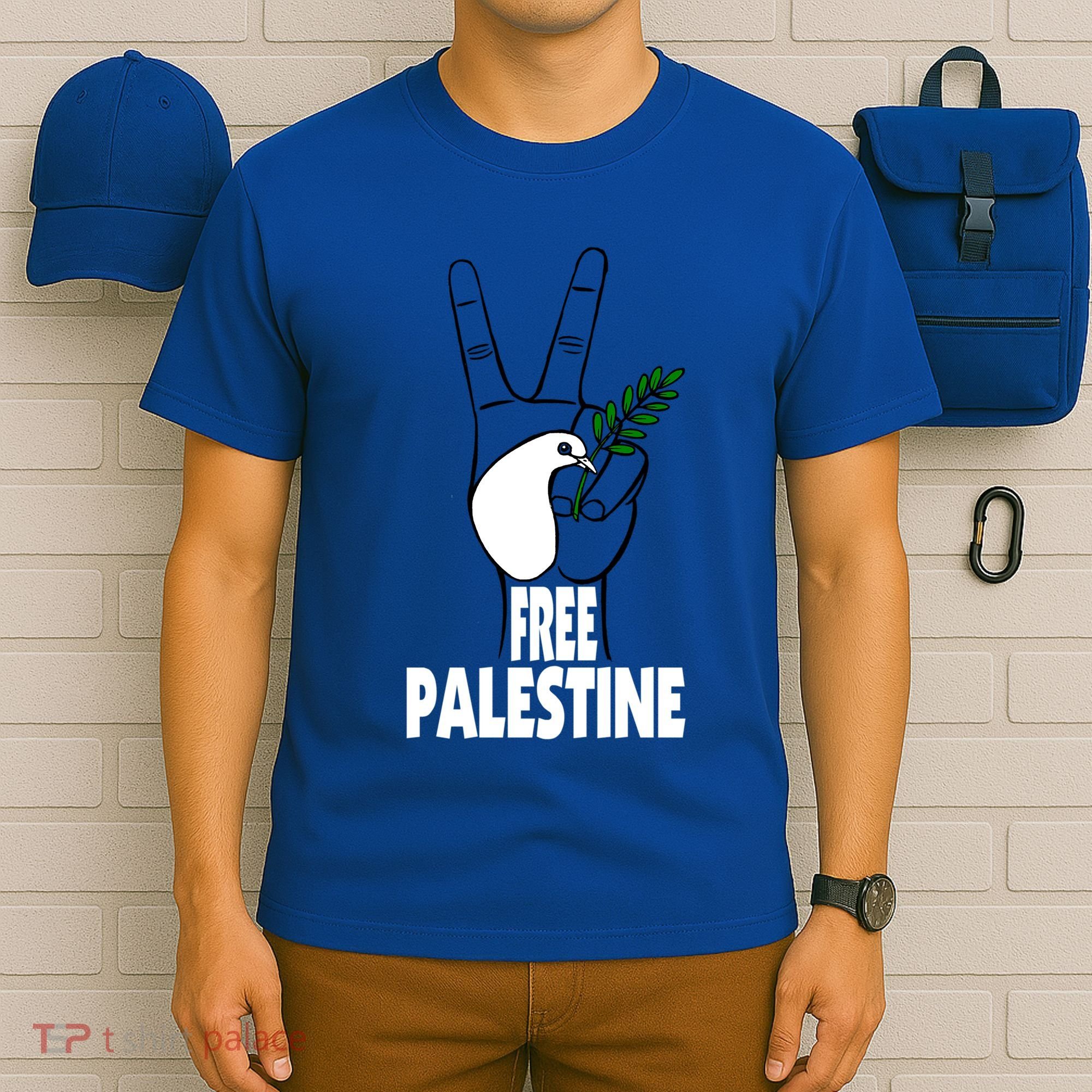 West Bank Middle East Peace Dove Olive Branch Free Palestine Gift T-Shirt