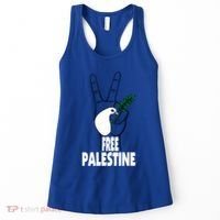 West Bank Middle East Peace Dove Olive Branch Free Palestine Gift Women's Tank Top thumb 0