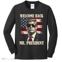Welcome Back Mr President Donald Trump Victory Kids Long Sleeve Shirt thumb 0