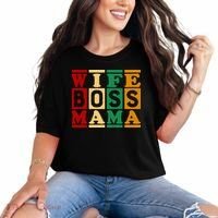 Wife Boss Mama Comfort Colors T-Shirt thumb 0