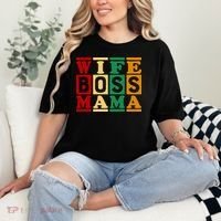 Wife Boss Mama Comfort Colors T-Shirt thumb 2