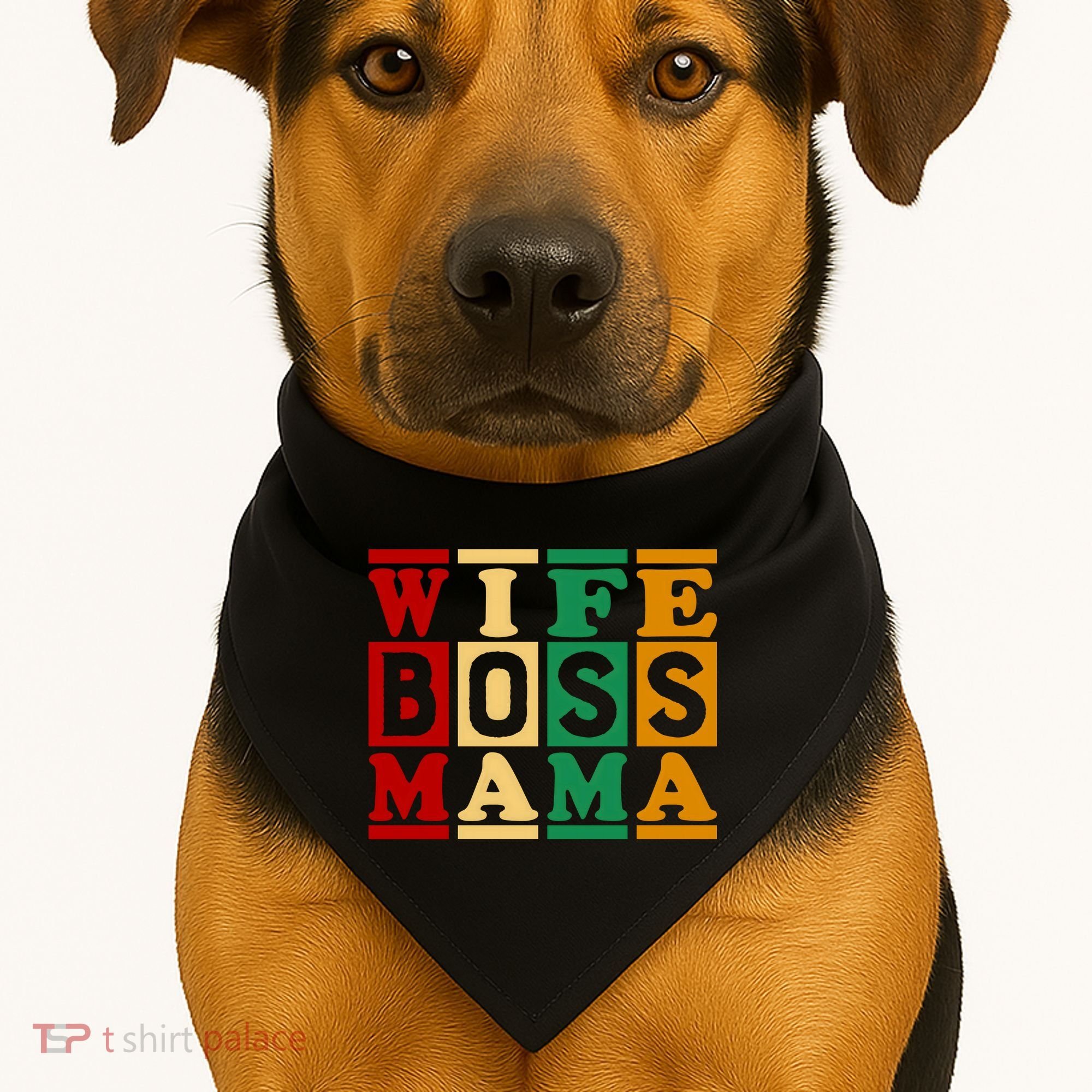 Wife Boss Mama USA-Made Doggie Bandana