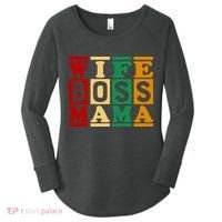 Wife Boss Mama Women's Perfect Tri Tunic Long Sleeve Shirt thumb 0