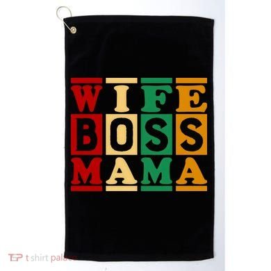 Wife Boss Mama Golf Towel