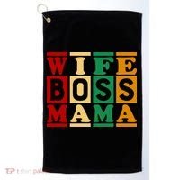 Wife Boss Mama Golf Towel thumb 0