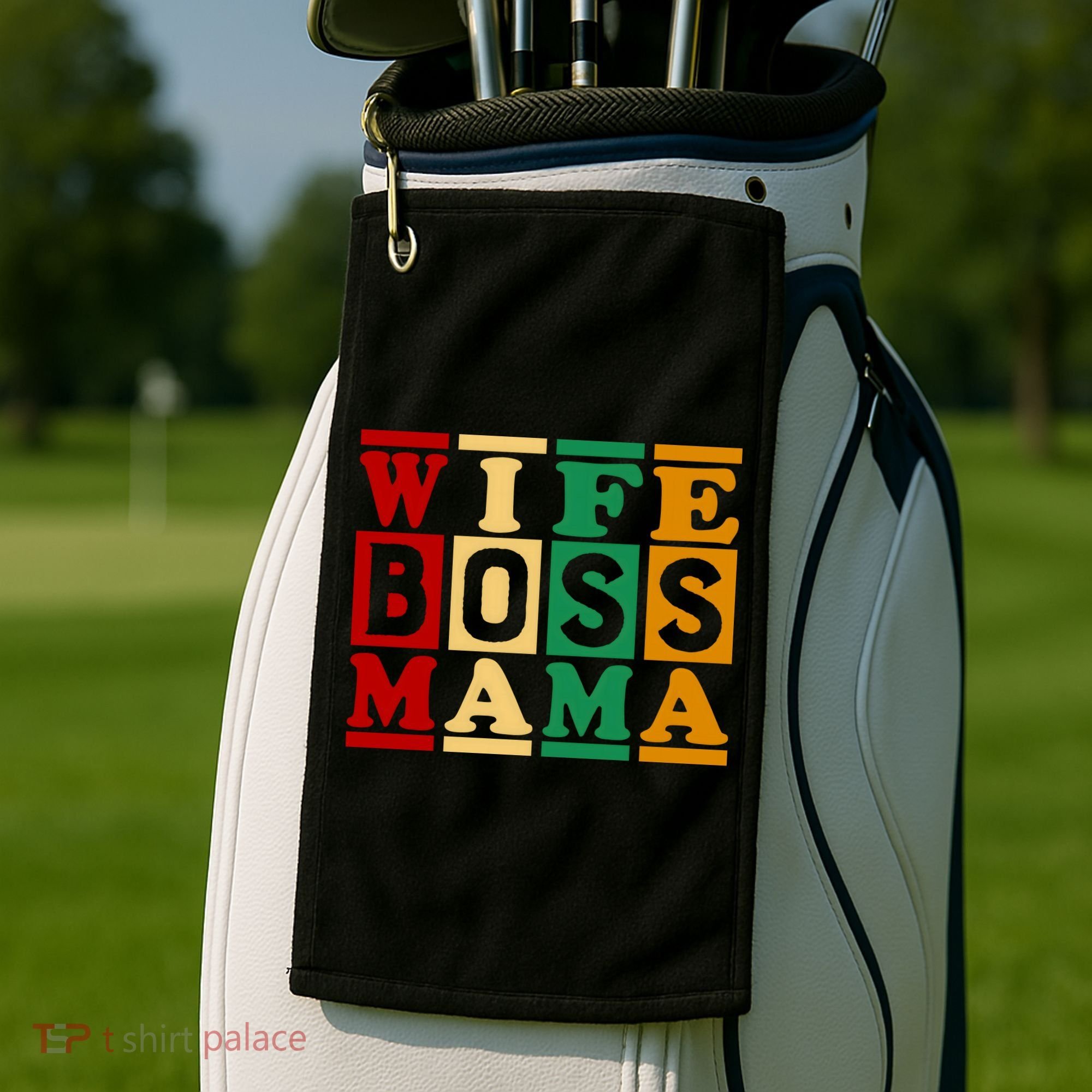 Wife Boss Mama Golf Towel