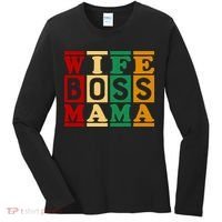 Wife Boss Mama Women's Long Sleeve Shirt thumb 0
