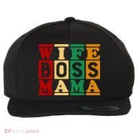 Wife Boss Mama Wool Snapback Cap thumb 0