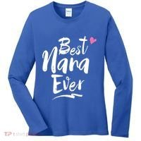 World Best Nana Ever Grandma Gift Women's Long Sleeve Shirt thumb 0