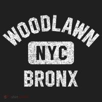 Woodlawn Bronx Nyc Gym Style Distressed White Print Gift Hat thumb 2