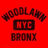 Woodlawn Bronx Nyc Gym Style Distressed White Print Gift Santa Hat thumb 1
