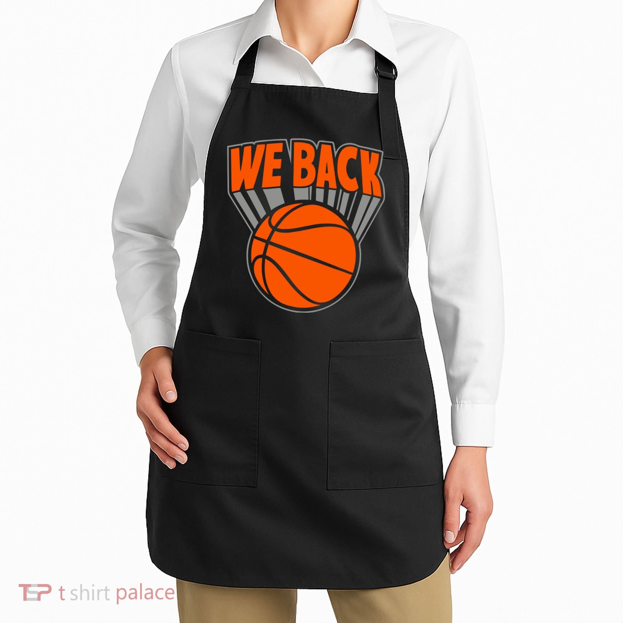 We Back New York Basketball Apron