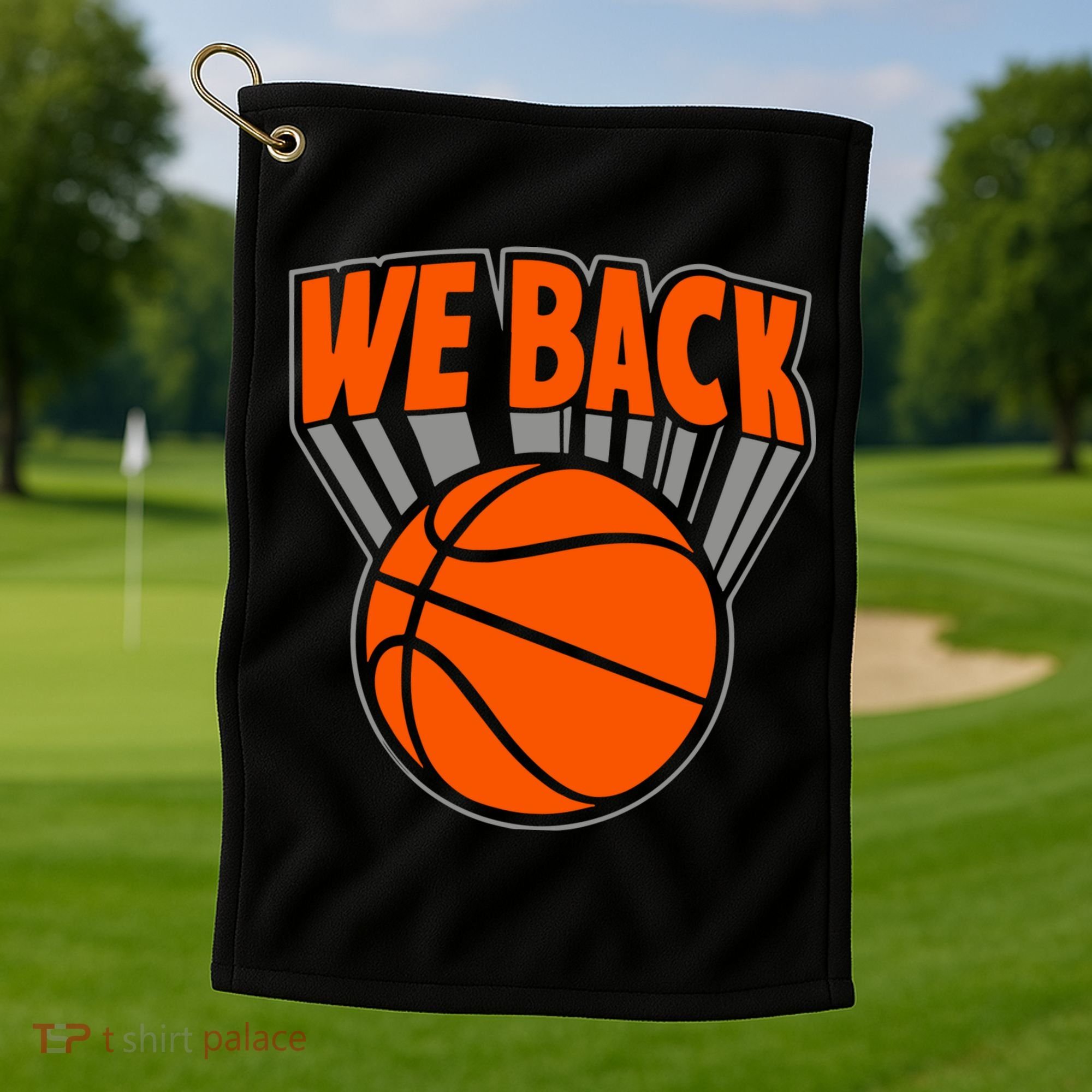 We Back New York Basketball Golf Towel