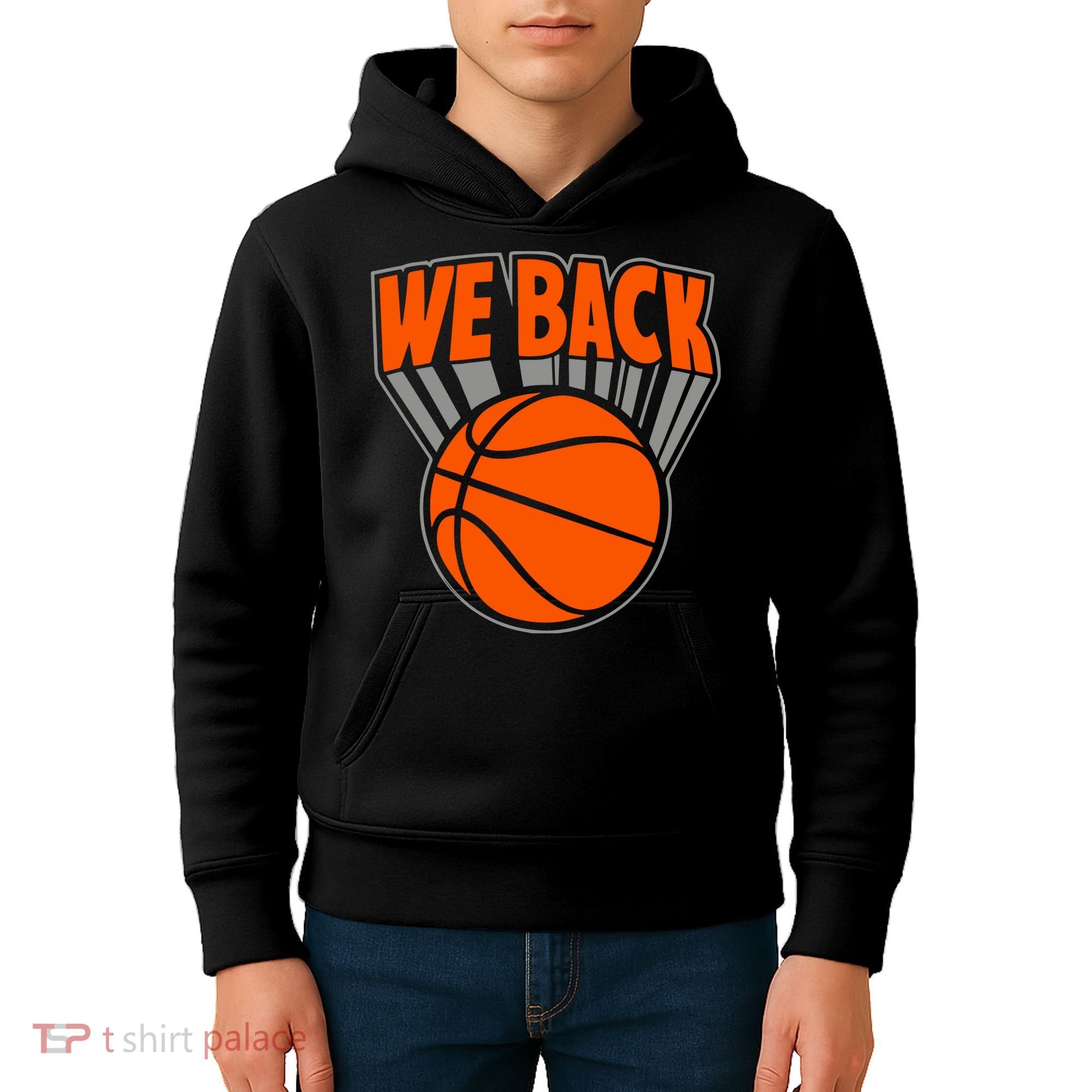 We Back New York Basketball Kids Hoodie