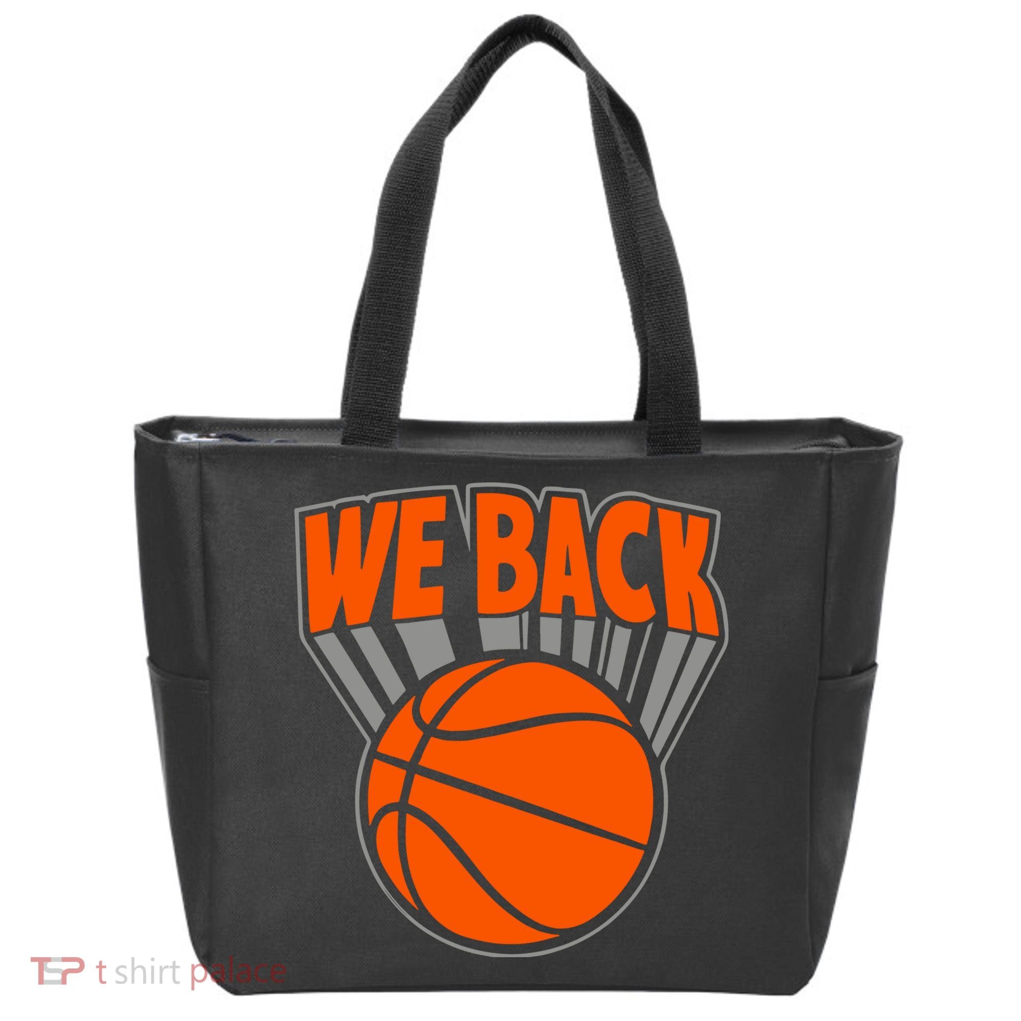 We Back New York Basketball Tote Bag