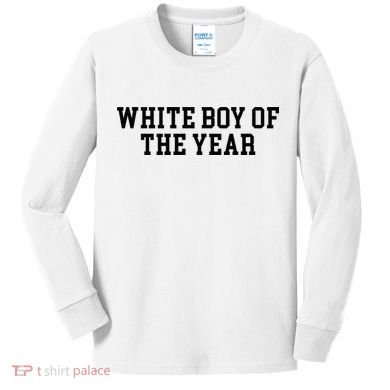 White Boy Of The Year Kids Long Sleeve Shirt