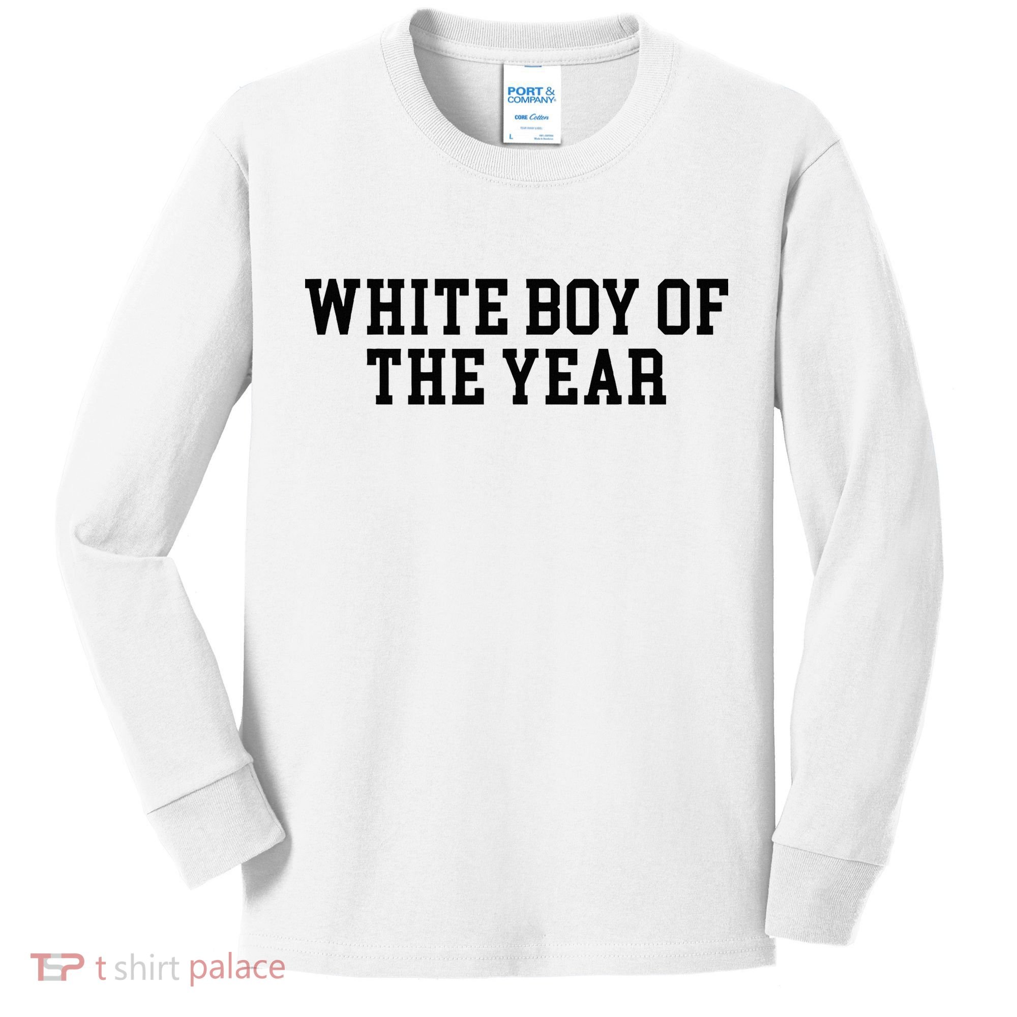 White Boy Of The Year Kids Long Sleeve Shirt