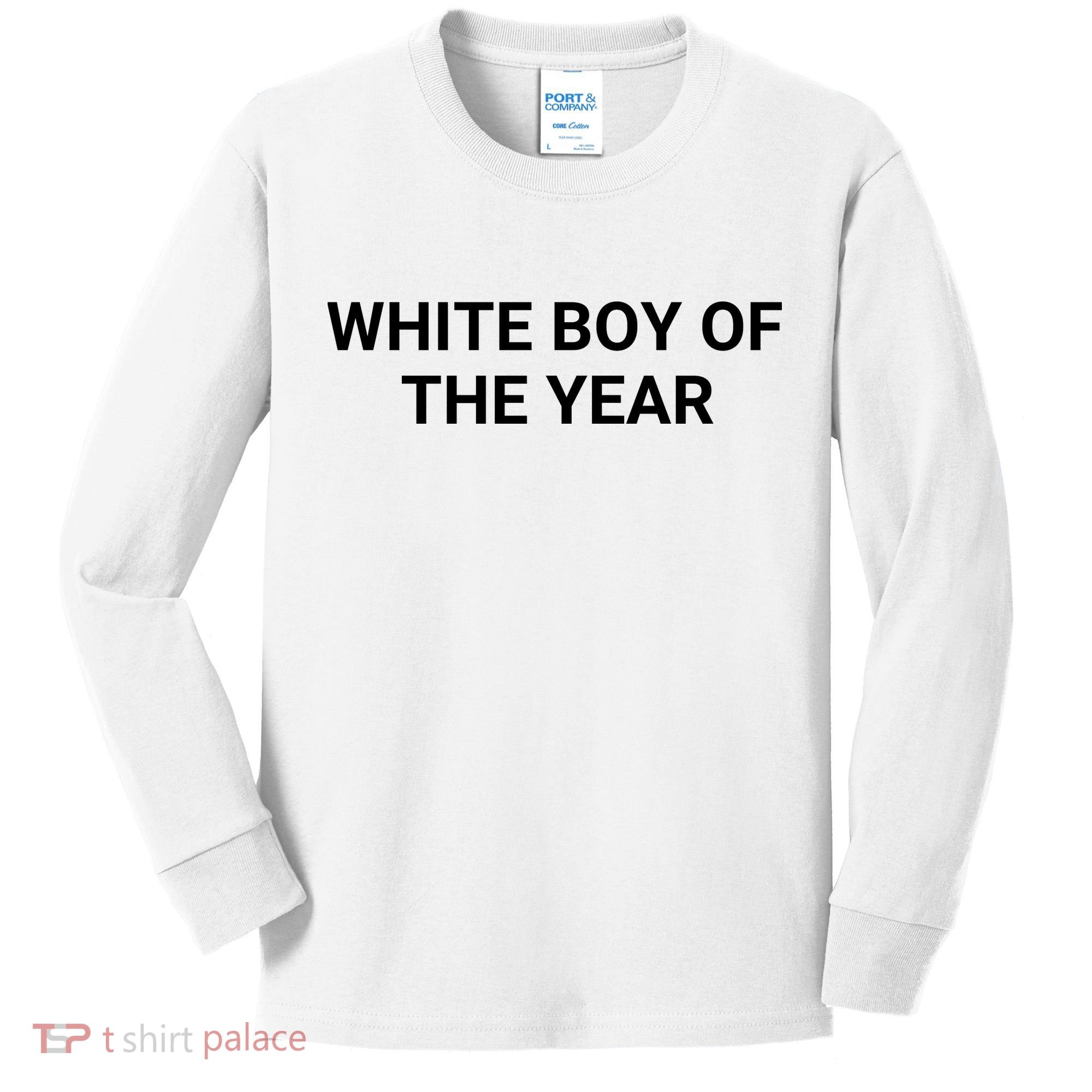 White Boy Of The Year Kids Long Sleeve Shirt