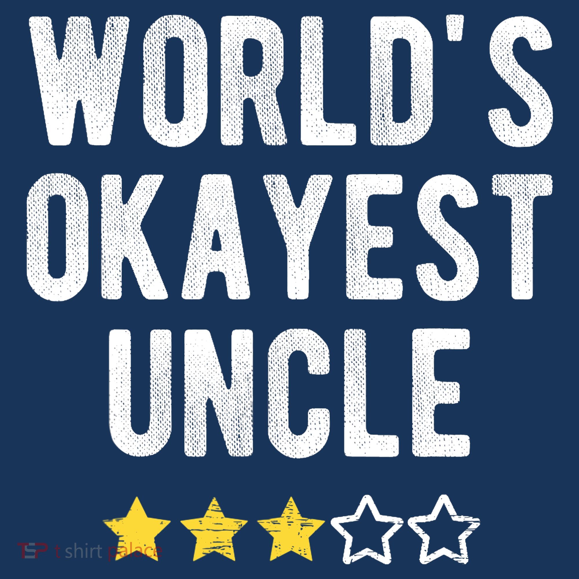 Worlds Best Okayest Uncle Funny Family Matching Costume Women's Tank Top
