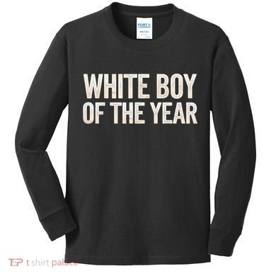White Boy Of The Year Kids Long Sleeve Shirt