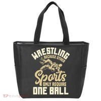 Wrestling Because Other Sports Require One Ball Wrestler  Tote Bag thumb 0