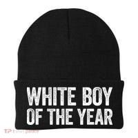 White Boy Of The Year Funny Statement Beanie thumb 0